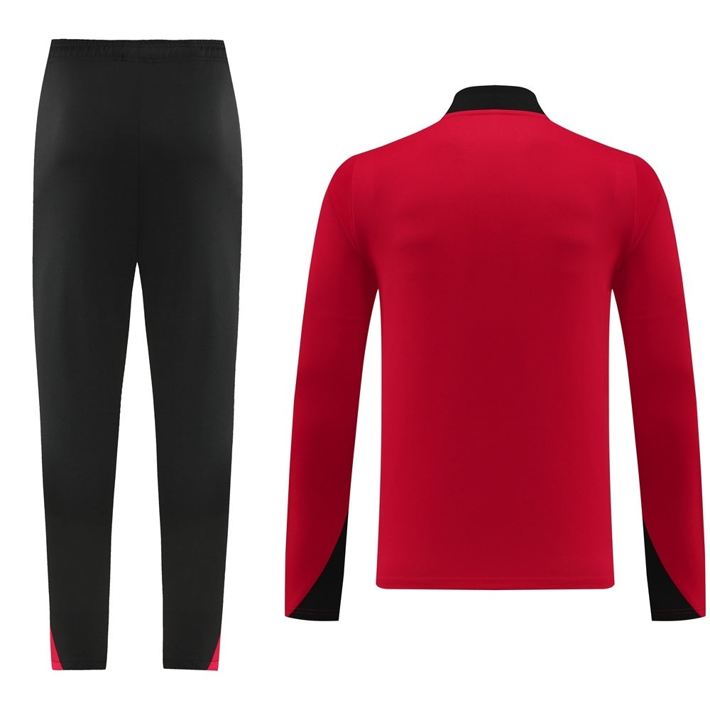 נייק - חליפת אימון ארוכה אדומה שחורה