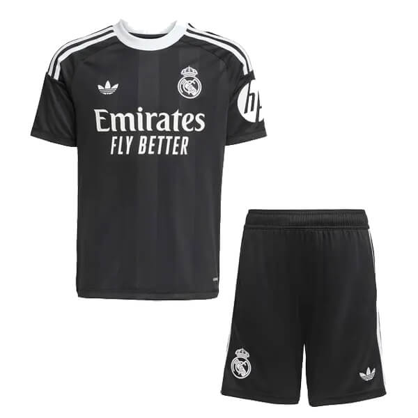 חליפת ילדים ריאל מדריד חליפת שוער שחורה עונת 2025/2026