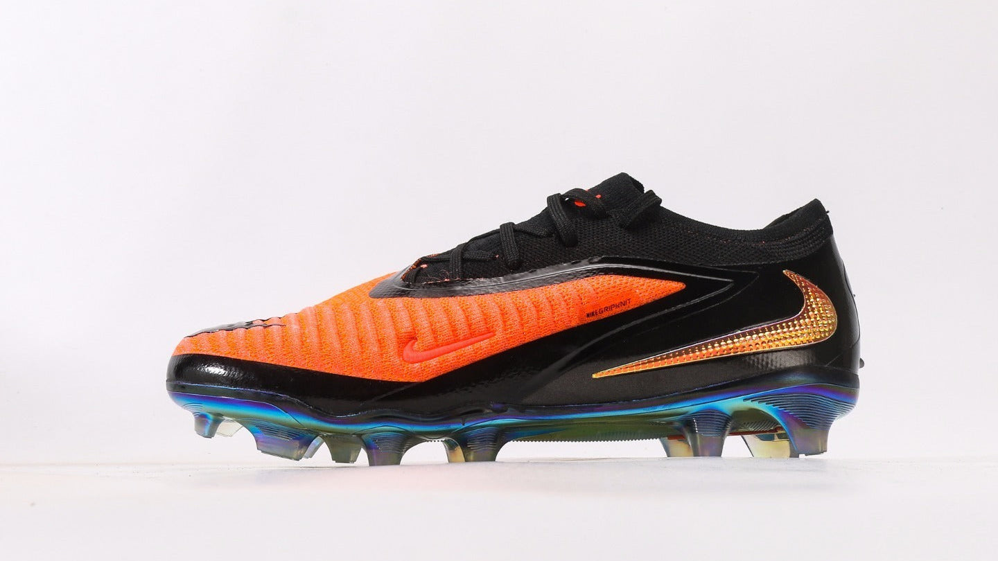 נעלי כדורגל לגברים Nike Phantom 6 Elite כתום שחור זהב