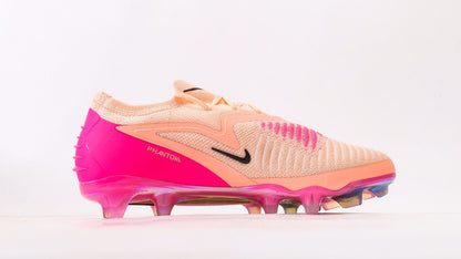 נעלי כדורגל לגברים Nike Phantom 6 Elite ורוד כתום בהיר