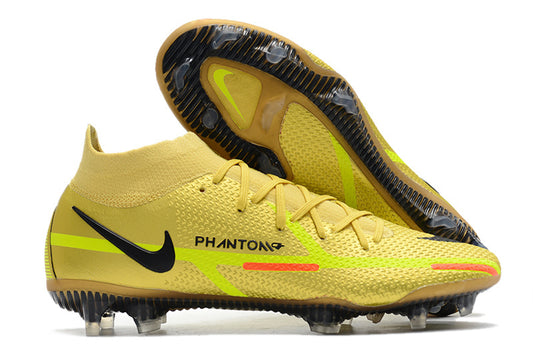 נעלי כדורגל לגברים Nike Phantom GT2 High-Top זהב